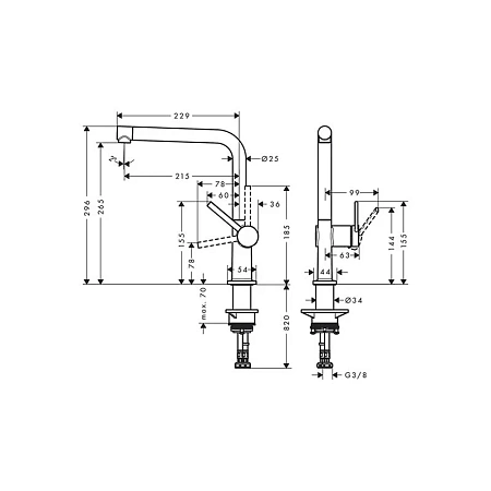 Фото - Смеситель для кухни Hansgrohe Talis Classic 72840340 хром - Hansgrohe