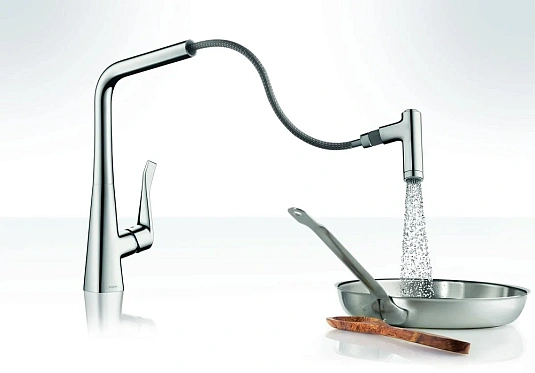 Фото - Смеситель для кухни Hansgrohe Talis Select S 72822800 серый - Hansgrohe