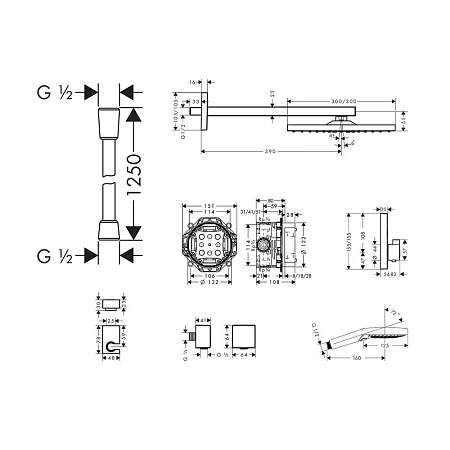 Фото - Душевая система Hansgrohe ShowerSelect 27939670 черный - Hansgrohe