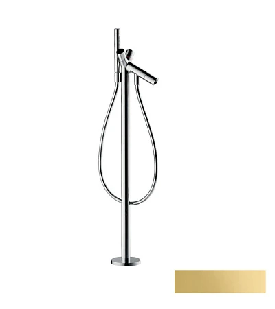 Фото - Напольный смеситель для ванны Axor Starck 10458990, золото - Hansgrohe