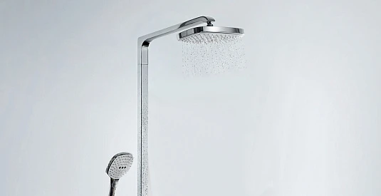 Фото - Душевая стойка Hansgrohe Raindance Select E 300 2jet 27128400 Showerpipe - Hansgrohe