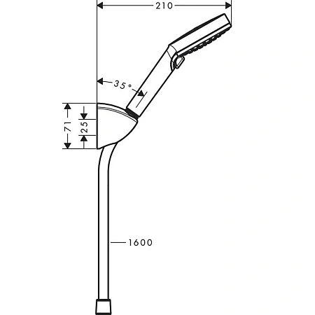 Фото - Душевой комплект Hansgrohe, хром, 71400000/71070000/26273000 - Hansgrohe