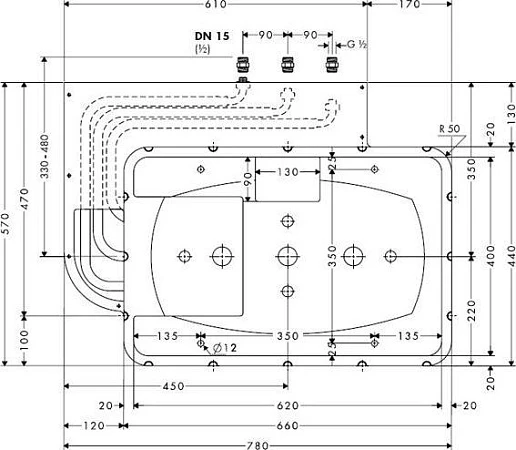 Фото - Скрытая часть Hansgrohe Raindance Rainmaker 28414180 - Hansgrohe