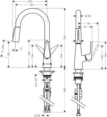 Фото - Смеситель для кухни Hansgrohe Talis Classic 72815000 хром - Hansgrohe