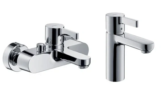 Фото - Смеситель для ванны с душем Hansgrohe Metris S 31460000/31060000 хром - Hansgrohe