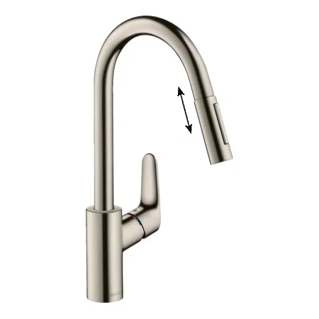 Фото - Смеситель для кухни Hansgrohe Focus 73880800 серый - Hansgrohe