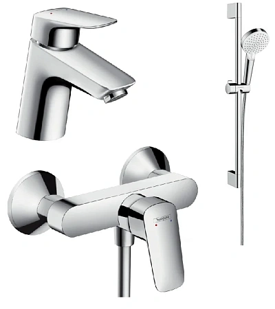 Фото - Смеситель для душа Hansgrohe Logis 71070000/71600000/26532400 хром - Hansgrohe