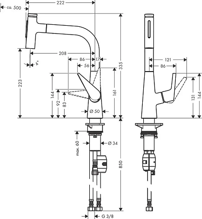 Фото - Смеситель для кухни Hansgrohe Select 72824000 хром - Hansgrohe