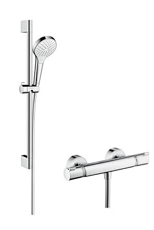 Фото - Душевой набор хром/белый Hansgrohe Croma Select S 27014400 - Hansgrohe