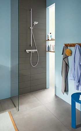 Фото - Душевая лейка Hansgrohe Croma Select E 26813400 хром, белый - Hansgrohe