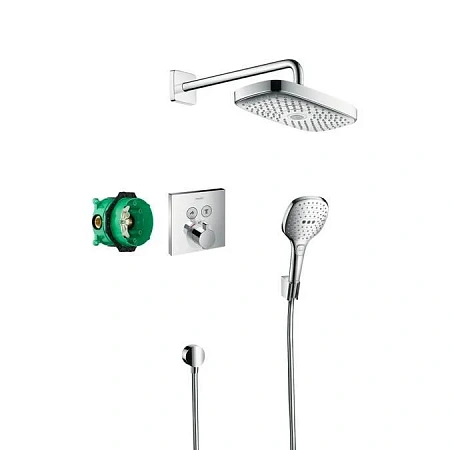 Фото - Душевая система хром Hansgrohe Raindance Select E 27296000 - Hansgrohe