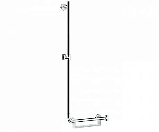 Фото - Штанга душевая Hansgrohe Unica Comfort 26403400 хром, белый - Hansgrohe