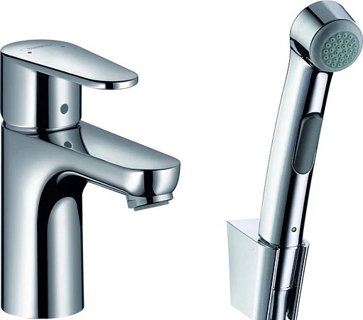 Фото - Смеситель Hansgrohe Talis E2 31165000 для раковины с гигиеническим душем - Hansgrohe