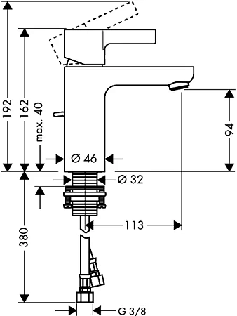 Фото - Смеситель для ванны с душем Hansgrohe Metris S 31460000/31060000 хром - Hansgrohe