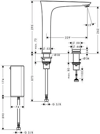 Фото - Смеситель для кухни сталь Hansgrohe PuraVida 15805800 - Hansgrohe