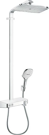 Фото - Душевая система Hansgrohe Raindance E 27288400 с термостатом, белый/хром - Hansgrohe