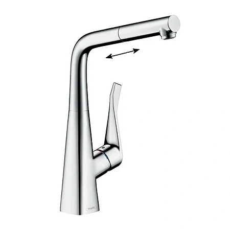 Фото - Смеситель для кухни Hansgrohe Metris 73812000 хром - Hansgrohe