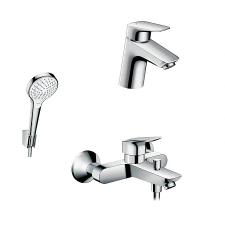 Фото - Душевой комплект Hansgrohe, хром, 71400000/71070000/26424400 - Hansgrohe