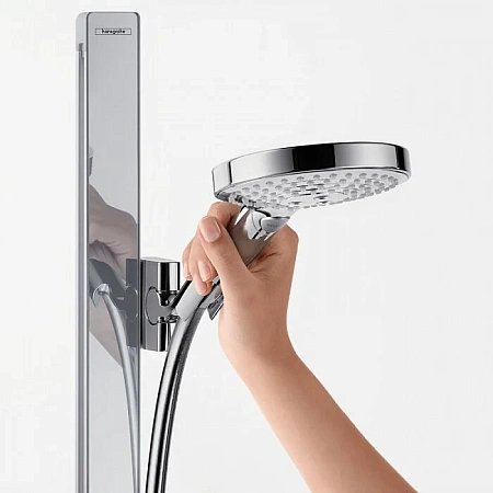 Фото - Штанга душевая Hansgrohe Unica Е 27645400 хром, белый - Hansgrohe