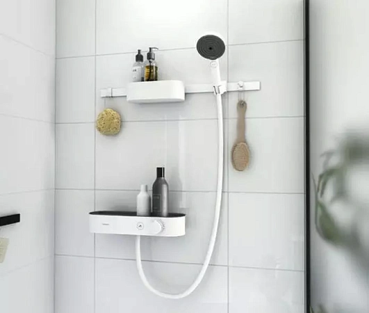 Фото - Душевой гарнитур Hansgrohe WallStoris 24250700 белый - Hansgrohe