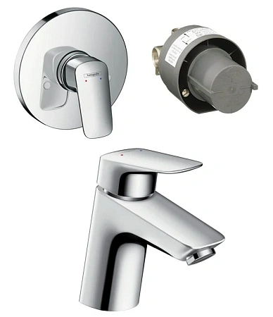 Фото - Смеситель для душа Hansgrohe Logis 71071000/71666000 хром - Hansgrohe