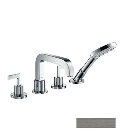 Фото - Смеситель на край ванны Axor Citterio 39454340, черный хром - Hansgrohe