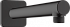 Кронштейн для верхнего душа Hansgrohe Vernis Shape 26405670, матовый чёрный