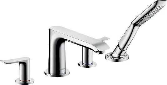 Фото - Смеситель Hansgrohe Metris 31442000 на борт ванны - Hansgrohe