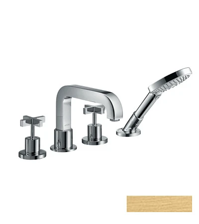 Фото - Смеситель на край ванны Axor Citterio 39453250, золото - Hansgrohe