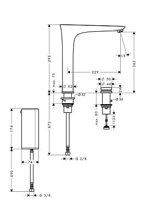 Фото - Смеситель для кухни сталь Hansgrohe PuraVida 15805800 - Hansgrohe