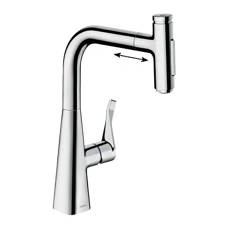 Фото - Смеситель для кухни Hansgrohe Metris Select 73822000 хром - Hansgrohe