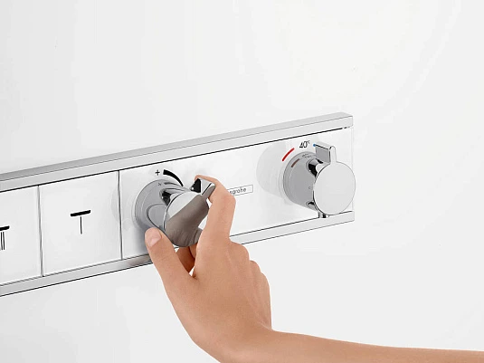 Фото - Термостат для душа Hansgrohe RainSelect 15357600, черный хром - Hansgrohe