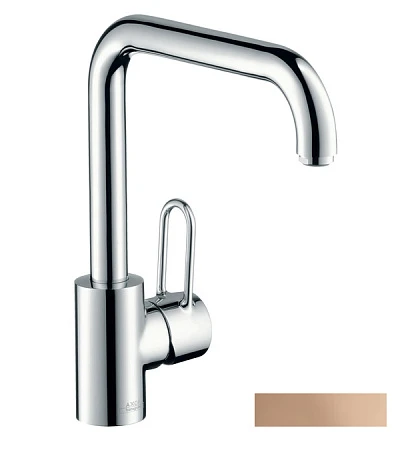 Фото - Смеситель для кухни Axor Uno 14850300, красное золото - Hansgrohe