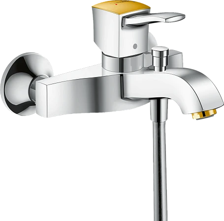 Фото - Смеситель для ванны Hansgrohe Metropol Classic 31340090, хром золото - Hansgrohe