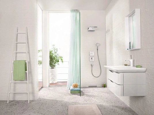 Фото - Душ верхний Hansgrohe Rainmaker Select 580 24011400 хром, белый - Hansgrohe