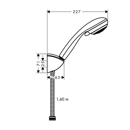 Фото - Душевой гарнитур хром Hansgrohe Crometta 27568000 - Hansgrohe