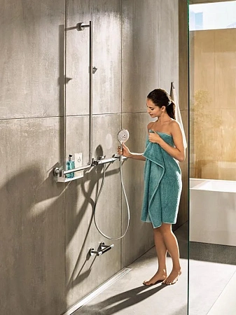 Фото - Душевой гарнитур Hansgrohe Raindance Select S 26327400 хром, белый - Hansgrohe