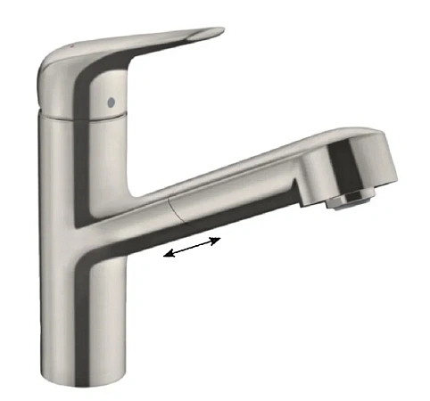 Фото - Смеситель для кухни Hansgrohe Focus 71814800 серый - Hansgrohe