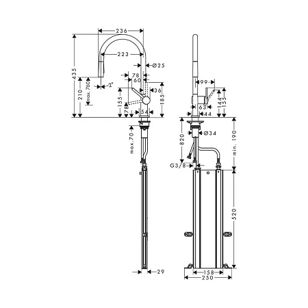 Фото - Смеситель для кухни Hansgrohe Talis Classic 72801340 хром - Hansgrohe