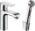 Смеситель Hansgrohe Metris 31285000 для раковины с гигиеническим душем