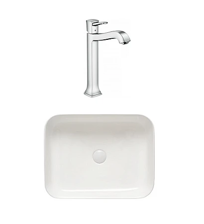 Фото - Комплект раковина San More Lamiacasa SMS971901 + смеситель Hansgrohe Metropol Classic 31303000 - Hansgrohe