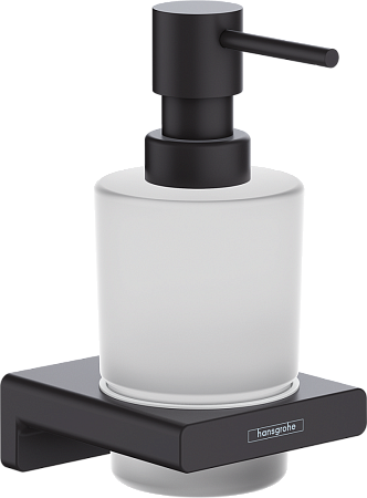 Фото - Дозатор для жидкого мыла Hansgrohe AddStoris 41745670, черный матовый - Hansgrohe