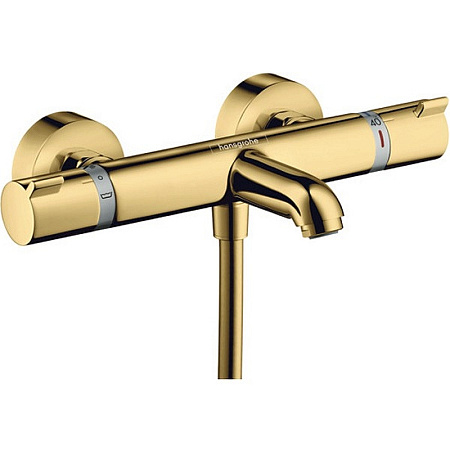 Фото - Термостатический смеситель для ванны c душем Hansgrohe Ecostat Comfort 13114990, полированное золото - Hansgrohe