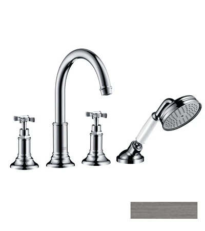 Фото - Смеситель на край ванны Axor Montreux 16544340, черный хром - Hansgrohe