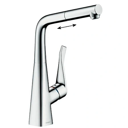 Фото - Смеситель для кухни Hansgrohe Metris 14781000 хром - Hansgrohe