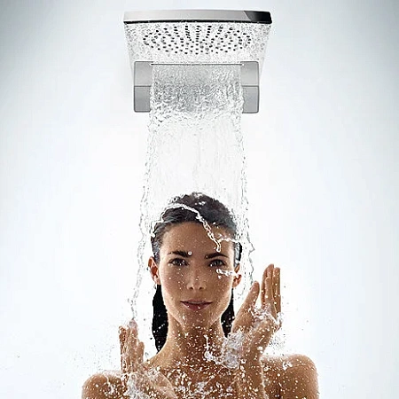 Фото - Душ верхний Hansgrohe Raindance Rainfall 28433000/15932000/15981180/15972000/15974180/15715000/1800180 хром - Hansgrohe