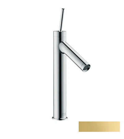 Фото - Смеситель для раковины Axor Starck 10123990, золото - Hansgrohe