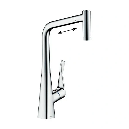 Фото - Смеситель для кухни Hansgrohe Metris 73824000 хром - Hansgrohe