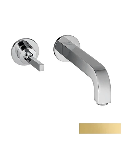 Фото - Смеситель для раковины Axor Citterio 39116990, золото - Hansgrohe