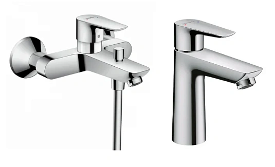 Фото - Смеситель для ванны с душем Hansgrohe Talis E 71740000/71710000 хром - Hansgrohe